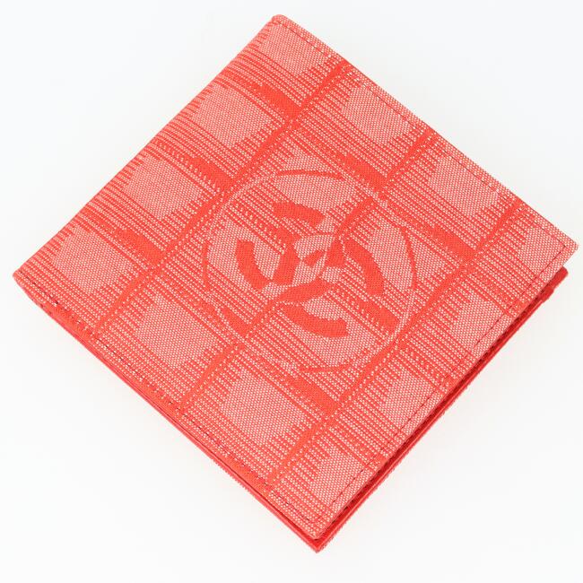 シャネル【CHANEL】ニュートラベルライン 二つ折り財布 小銭入れ red/赤系 ブランド レディース/女性 ギフト プレゼント【中古】h｜質屋かんてい局つくば　店