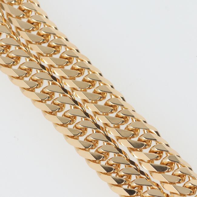 喜平 K18  750ネックレス/6面/ダブル/50.7cm/20.2g  美品 K18 喜平 6面ダブル 50g 50cm ネックレス