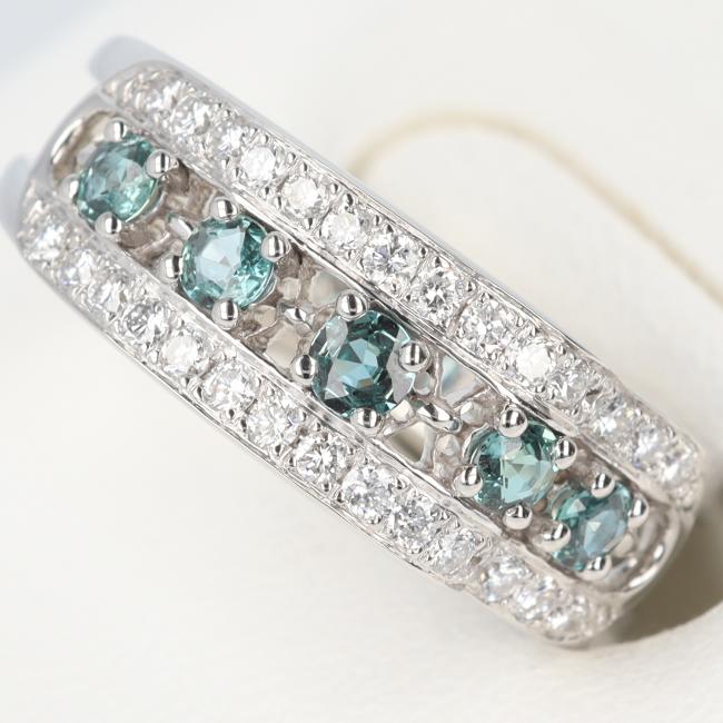 楽天市場】PT950 アレキサンドライト・ダイヤモンドリング AX0.40ct/D0