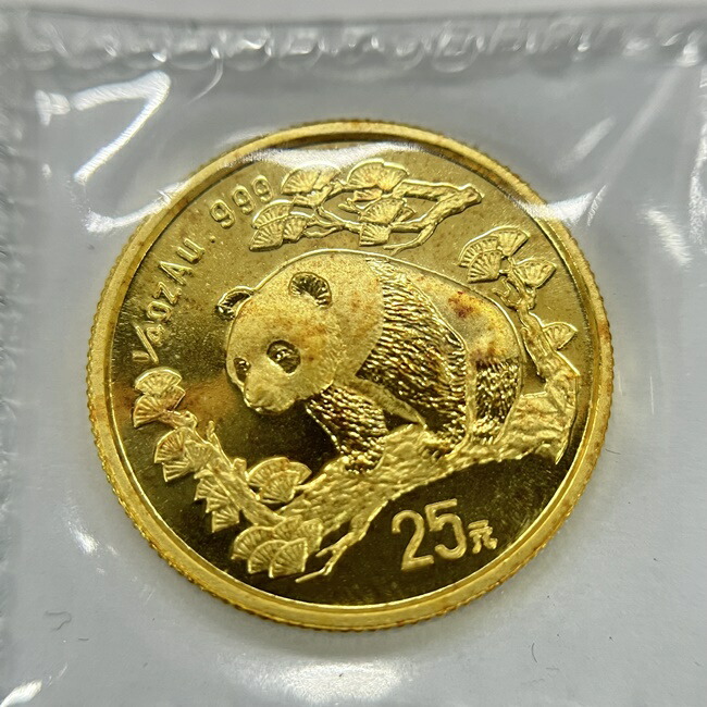 楽天市場】K24 パンダ金貨 約7.7g 25元 999.9 中国 1988年 純金