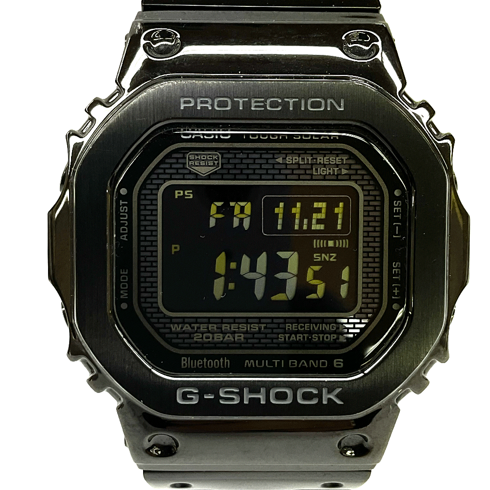 N【CASIO】カシオ　G-SHOCK 　ソーラー電波　腕時計　GMW-B5000GD-1JF　ブラックカラー　ステンレス　スクエア　ジーショック　メンズ　ウオッチ　稼働品　中古　USED品　質屋かんてい局那須塩原店★R2500621