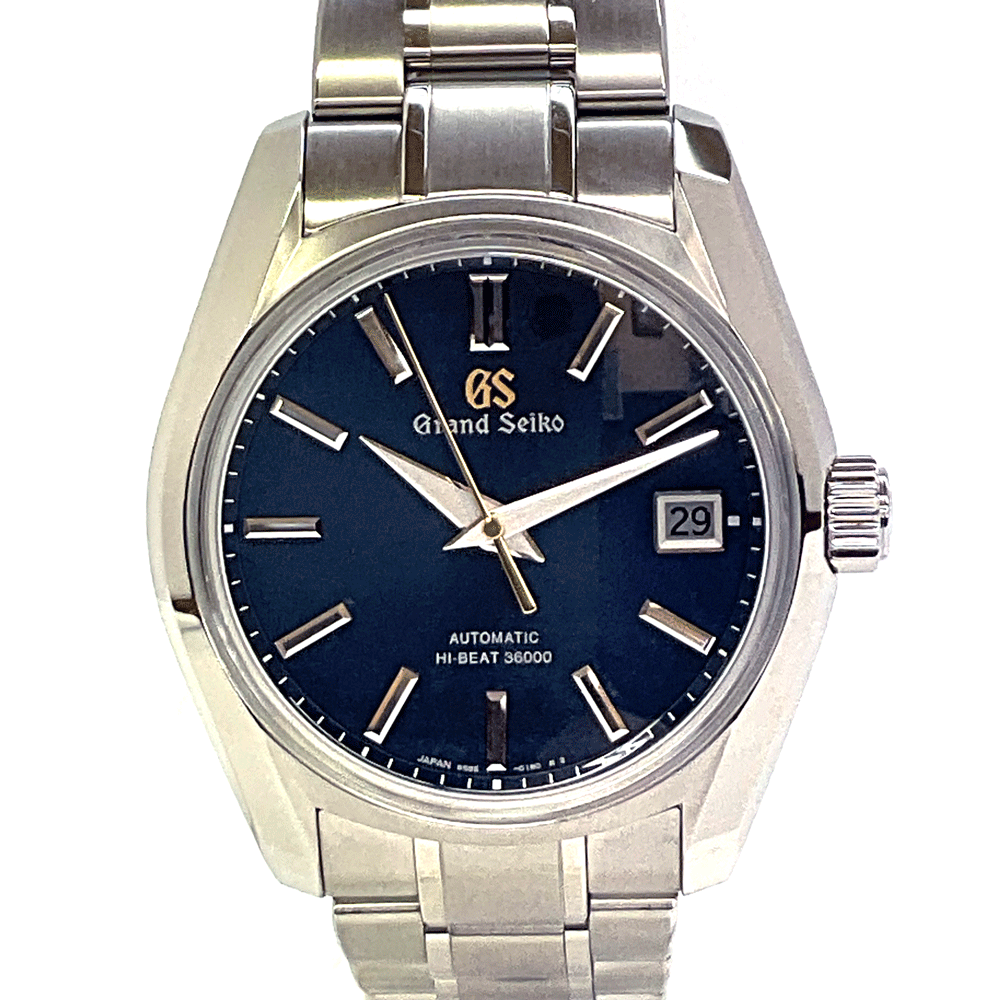 N【GRAND SEIKO】グランドセイコー　ヘリテージコレクション　メカニカルハイビート36000　自動巻　秋分　SBGH273　ステンレス　シルバーカラー×ダークブルー文字盤　中古　USED品　質屋かんてい局那須塩原店★3105901-18n