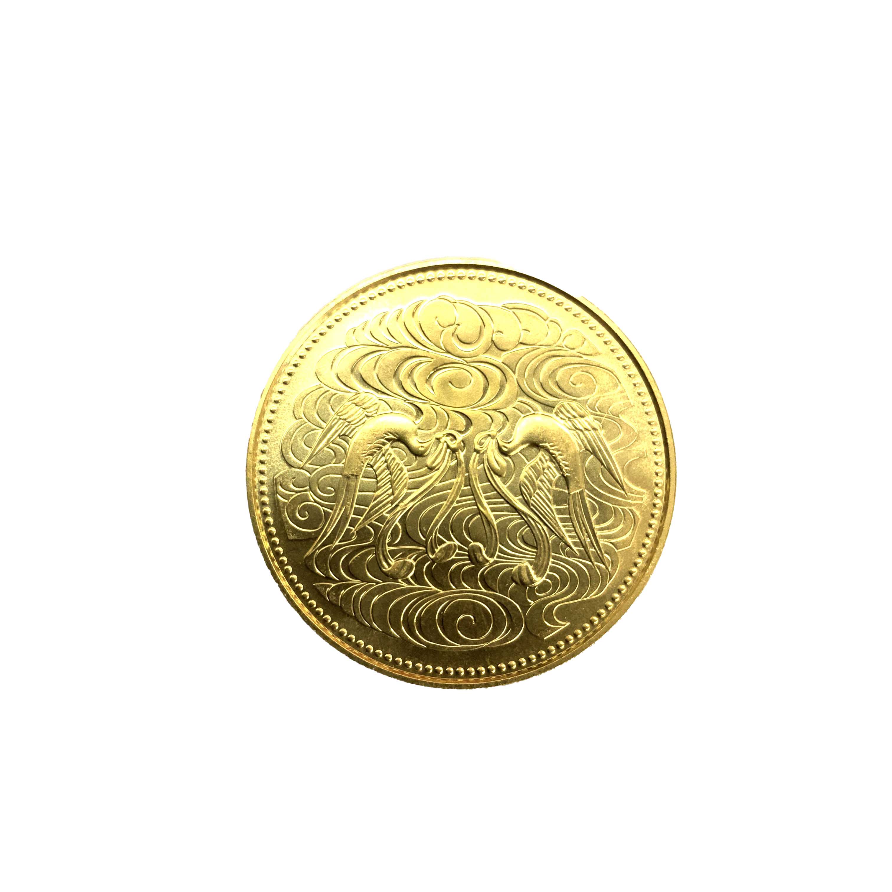O【中古】【記念硬貨】御在位60年10万円金貨　十万円金貨　K24　約20.0g　純金【かんてい局小山店】T25-1057o-n