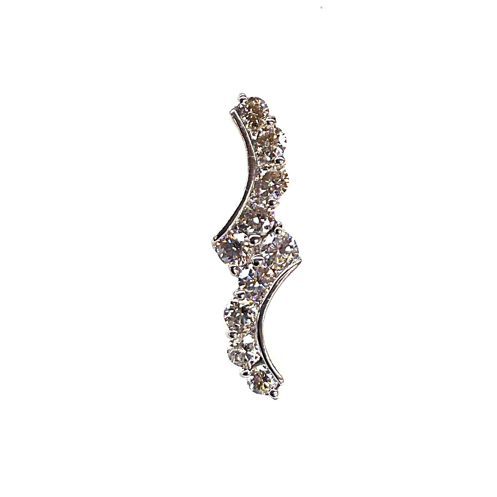 N 【中古】【Pt900】ダイヤトップ　総重量約1.9g　D1.10ct　ホワイトゴールド　4月誕生石　ネックレストップ　レディースアクセサリー　レディース　ネックレストップ　ノンブランドアクセサリー　 質屋かんてい局那須塩原店★R2403832