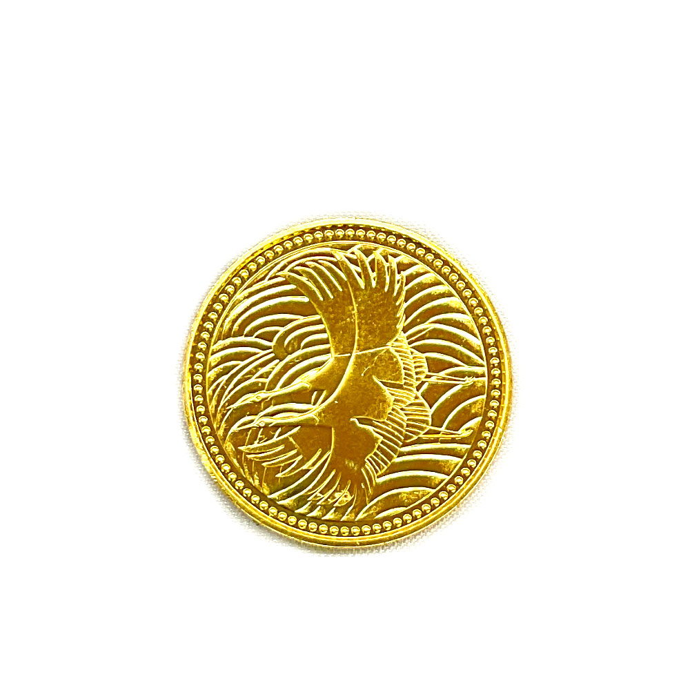 N【中古】【K24】御成婚記念５万円金貨　平成5年　重量約18.0ｇ　純金　K24　総直径約2.6cm　イエローゴールド 資産価値　質屋かんてい局那須塩原店 R2503057