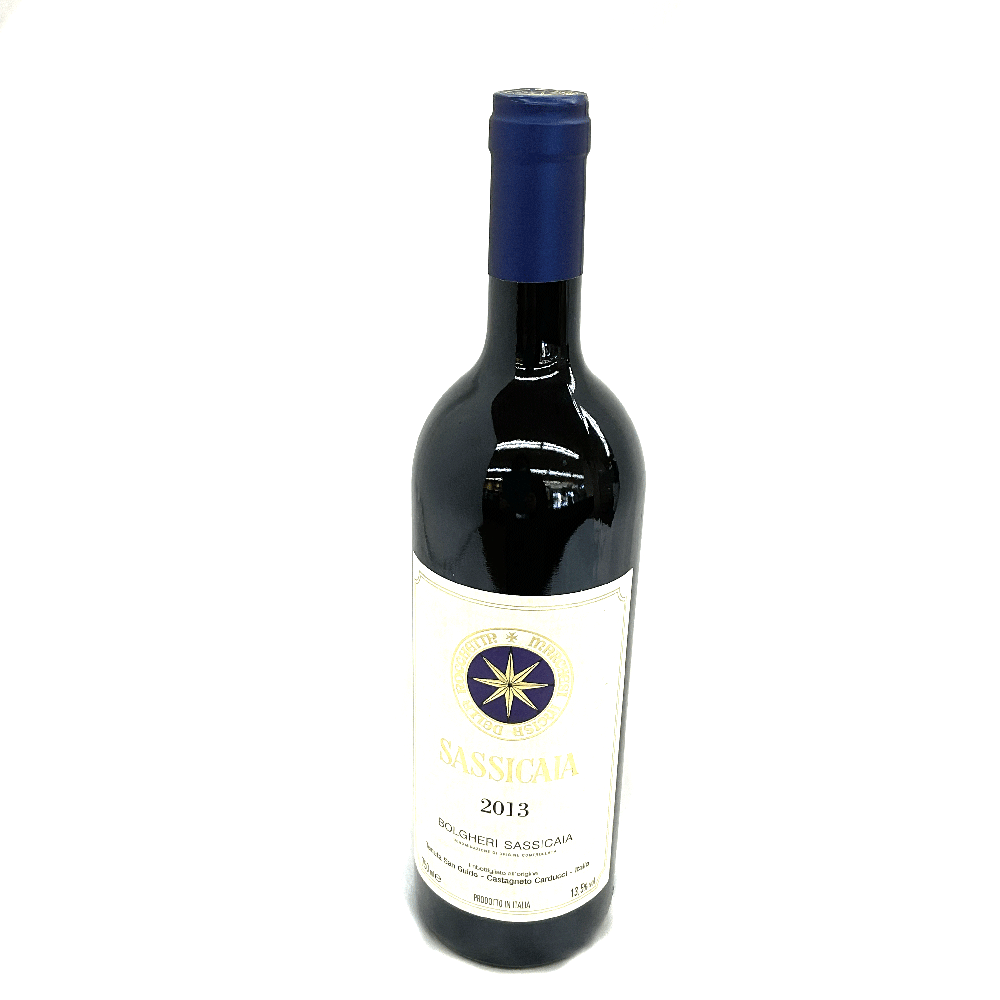 N【ワイン】サッシカイア・テヌータサングイド　2013年　750ml 　13.5度　原産国イタリア　未開封　古酒　洋酒　ワイン　ヴィンテージ　インテリア　赤ワイン　現状販売　質屋かんてい局那須塩原店 ★R2503885