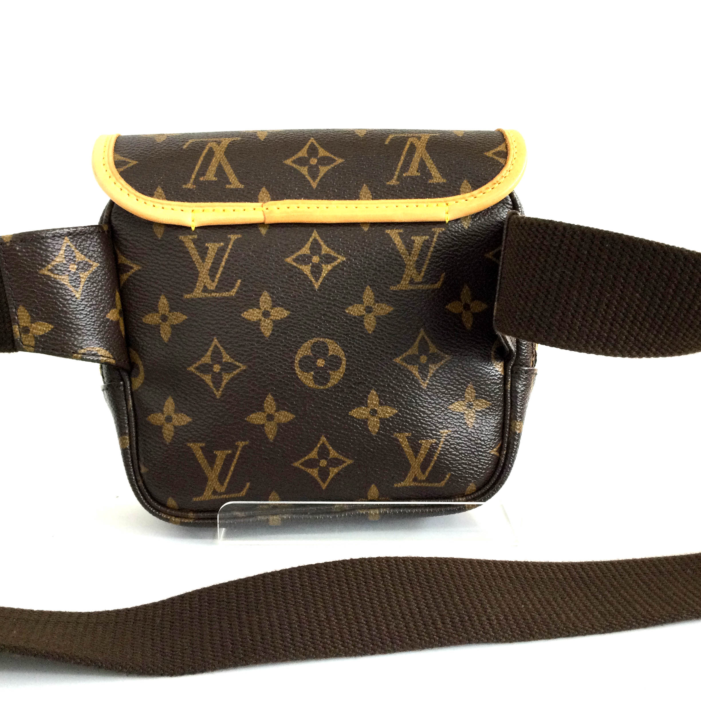 T【中古】LOUISVUITTON【ルイ・ヴィトン】バムバッグ・ボスフォールM40108モノグラムクロスボディバッグブラウンオシャレ普段使い定番人気プレゼント【かんてい局戸祭店】22-13-t