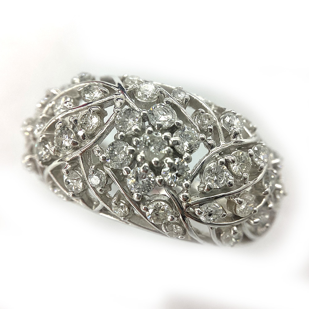 K 金剛石輪っか Pt900 プラチナ Ｄ0.70ｃｔ 約7.8g 約11号 本体のみ 貨物輸送込 お買い得 人並み外れた必要経費 ラグジュアリー 指環 成人女性 レディース 差し上げ物 ご褒奨金 貴石 流行り物 中古 一六銀行かんてい局 鹿沼店 31031739310-438ｋ
