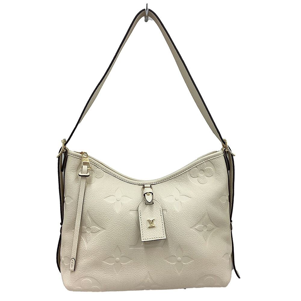 K LOUIS VUITTON 美品 キャリーオールジップNMPM M46293 アンプラント ハンドバッグ 肩掛けバッグ クリーム色 RFID 送料無料 特別価格 重 ワンショルダー レディース ルイヴィトン 中古 質屋かんてい局 鹿沼店31004279310-414k
