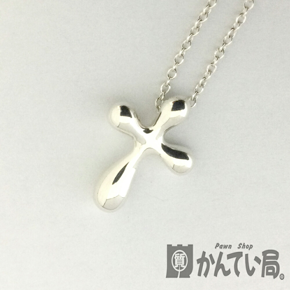 楽天市場】T【TIFFANY.Co】 スモールクロスネックレス Pt950