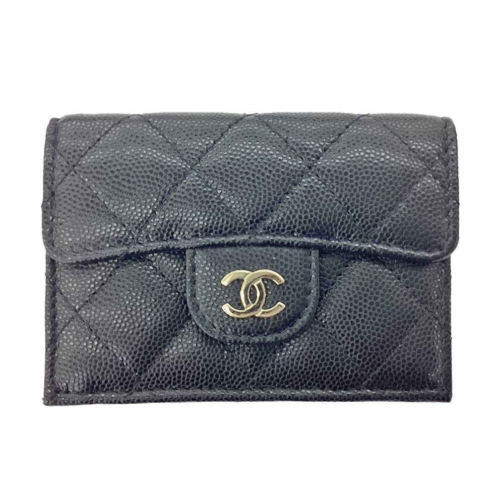 大人のお洒落はブラウン系★CHANEL★カードケース★ゴールド金具 CHANEL シャネル カードケース ココボタン カーフ ベージュ