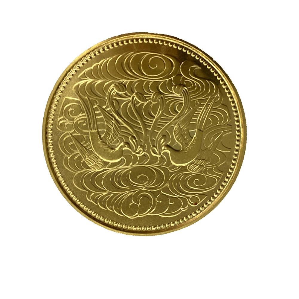 K　御在位60年記念硬貨　K24　約20.0ｇ　10万円金貨　天皇陛下　送料込　24金　ゴールド　貨幣　資産　財産　お金　コレクション　お買い得　特別価格　中古　質屋かんてい局　鹿沼店　P2501009k