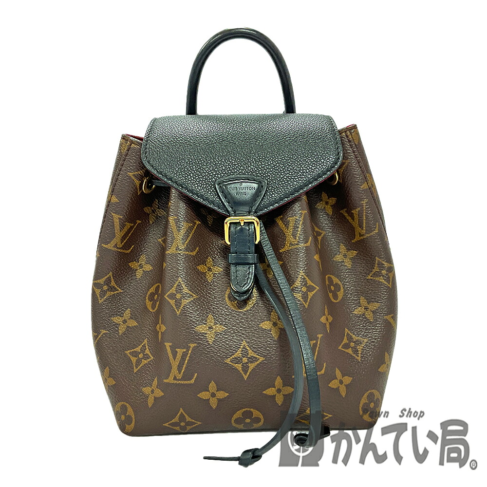 U【中古】LOUIS VUITTON【ルイ・ヴィトン】モン掏摸NM M45516  モノグラム ノワール 黒いことなめし革 うしろ側容器に並べる 調節する能力のある 今めかしい 美品【かんてい局宇都宮店】31007669315-45u-r