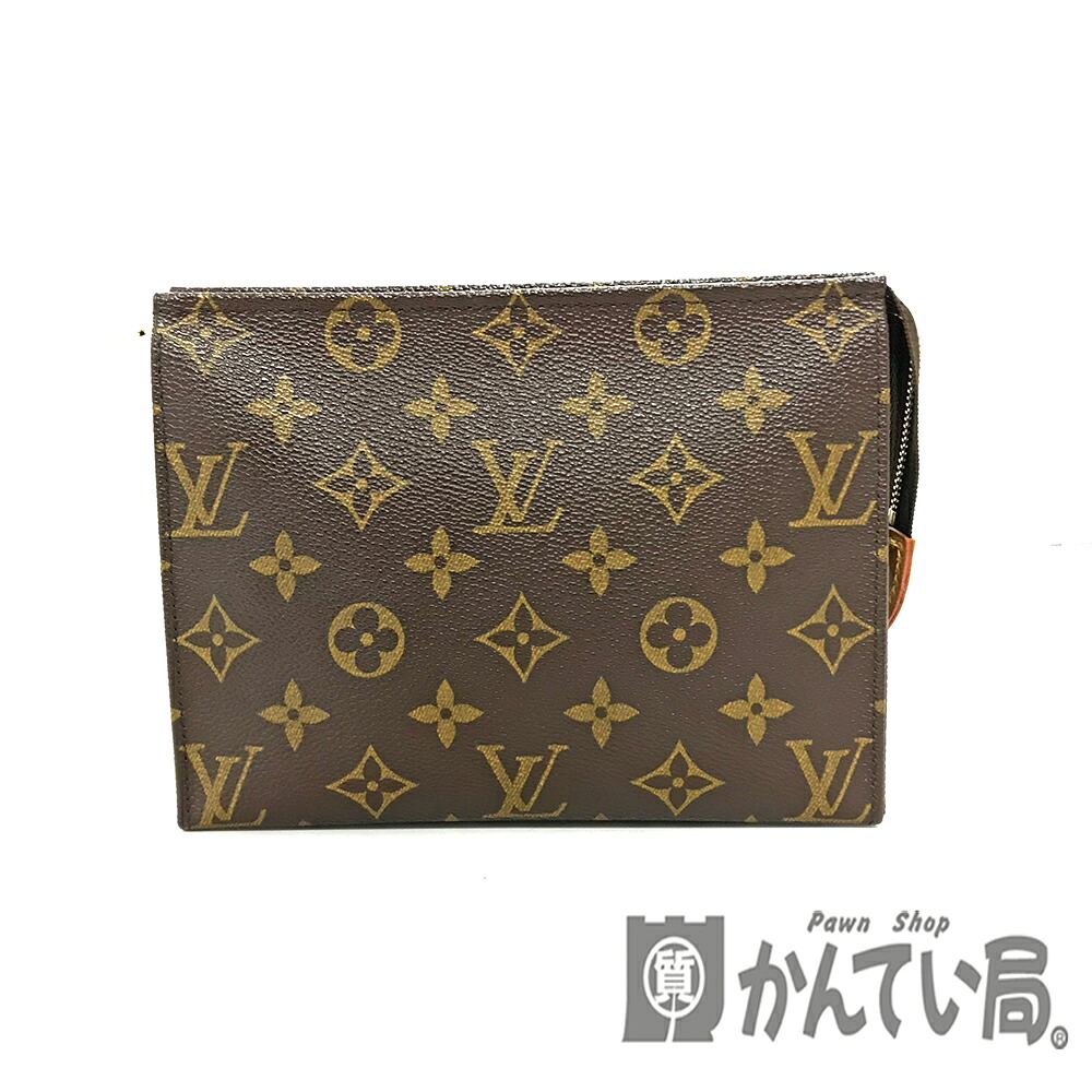 U【中古】LOUIS VUITTON【ルイ・ヴィトン】ポシェットワレット19 M47544 モノグラム 赤銅色 合財袋 パウダーコンパクト LVロゴタイプ 一般受け 美品【かんてい局宇都宮店】31025769315-26u-m