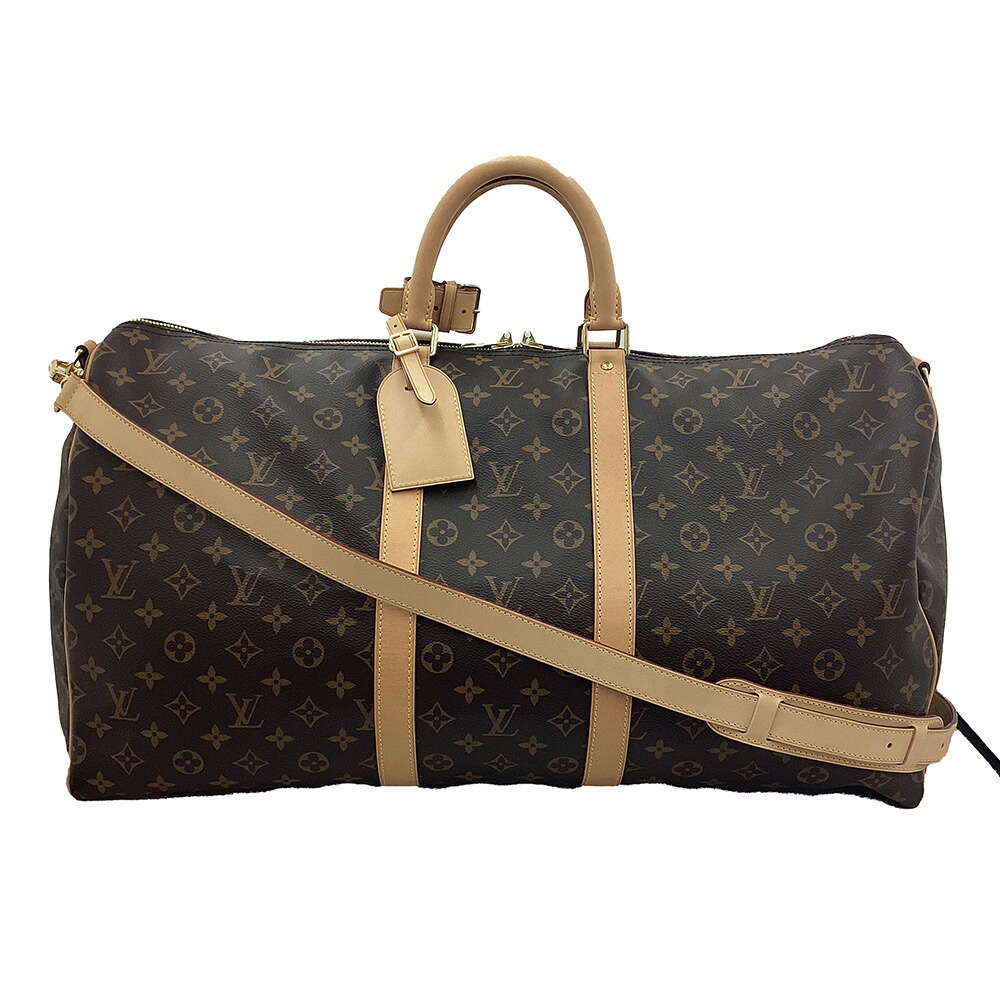 K LOUIS VUITTON 美品 キーポル バンドリエール55 M41414 MB0169 モノグラム 赤銅色 赤銅色 ボストンバッグ 旅する 貨物輸送無料  赤銅色系 ハンドバック メンズ 成人男性 レディース 亭主もち ルイヴィトン 中古 一六銀行かんてい局 鹿沼店 31003149310-88k