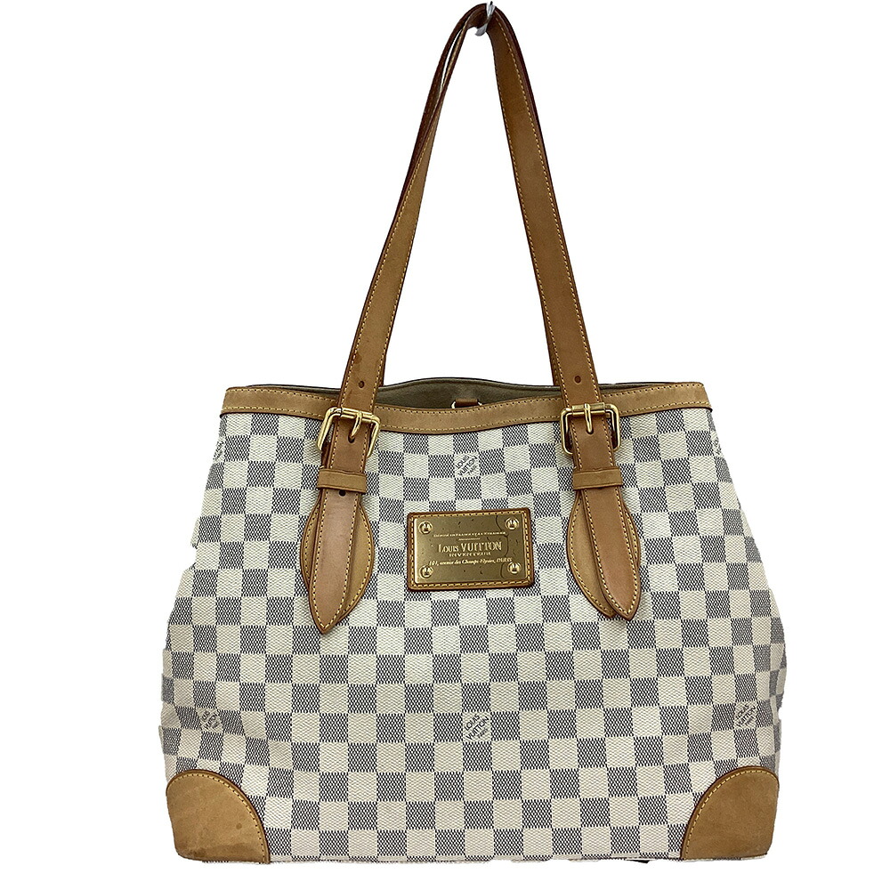 K　LOUIS VUITTON　ハムステッドMM　N51206　CR2191　送料込　お買い得　特別価格　ダミエ　アズール　ハンドバッグ　トートバッグ　大き目バッグ　ルイ ヴィトン　中古　質屋かんてい局　鹿沼店　31005409316-154k
