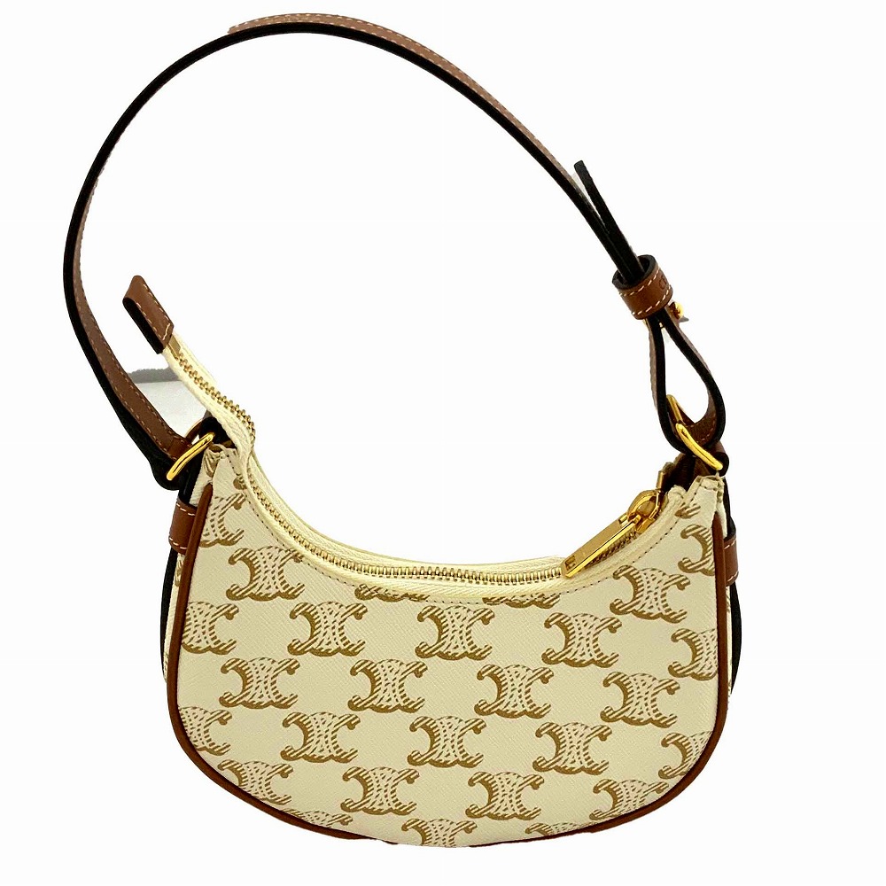 o 【CELINE】ミニアヴァ 101602DS.01TA ハンドバッグ 肩掛けバッグ ホワイト シンプル 白 女性 レディース お洒落【セリーヌ】【質屋かんてい局小山店】31003359318-5o-a|かんてい局栃木 店