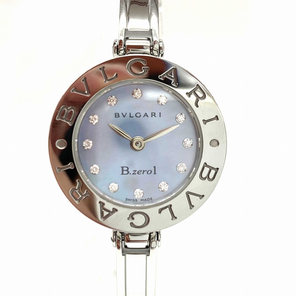 o【中古】【BVLGARI】【ブル小峡谷】 B-ZERO1ご覧なさる BZ22S  SS ステンレス鋼スチール写真 石英  ウオッチ ご覧なさる 成人女性 レディース バングル 【中古】≪かんてい局小山店≫31002129318-2o-fh