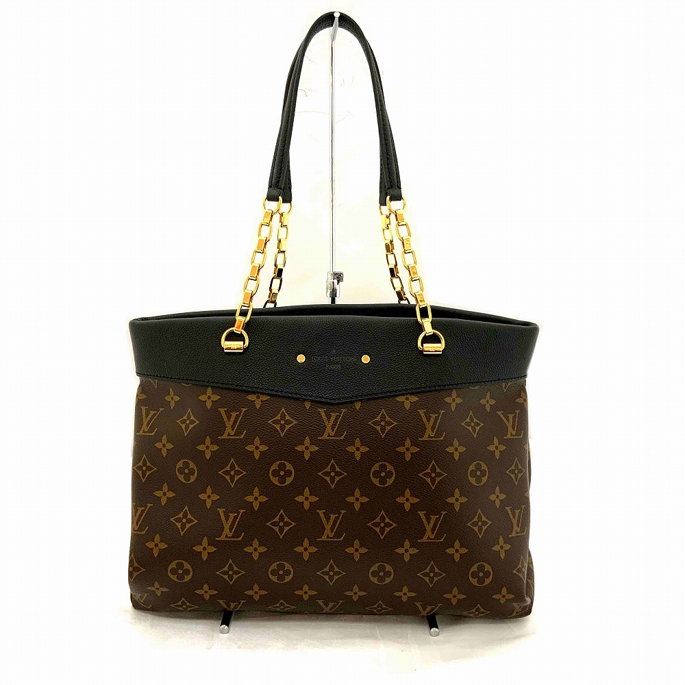 o【LOUIS VUITTON】パラスショッパー　M51198　トートバッグ　レザー　ブラック　ゴールド　モノグラム　 レディース　女性　メンズ　男性　人気　定番　【ルイ ヴィトン】【かんてい局小山店】31005409318-93o-y