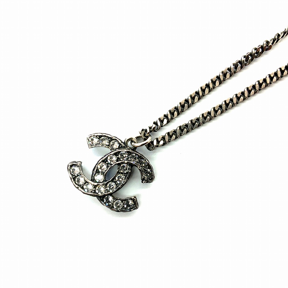 o 【CHANEL】 シャネル ラインストーンココマークネックレス 約60cm メタル レディース ココマーク アクセサリー ジュエリー ブランドジュエリー お洒落 ネックレス 《かんてい局小山店》T26-1145o-h|かんてい局栃木 店