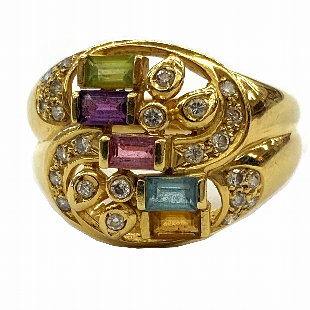 楽天市場】o【ファッションリング】 ナマズモチーフリング 指輪 K18 18