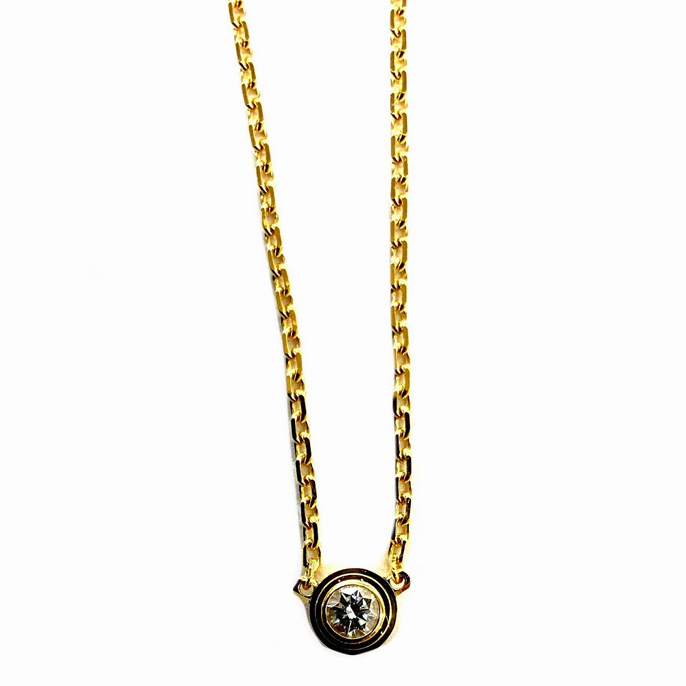 O 【 カルティエ 】【Cartier】ディアマンレジェXS　K18YG　金　イエローゴールド　Au750表記　ダイヤモンド　約2.2g 　ギャラ　外箱　箱　【中古】　レディース《かんてい局小山店》31034609318-3o-y