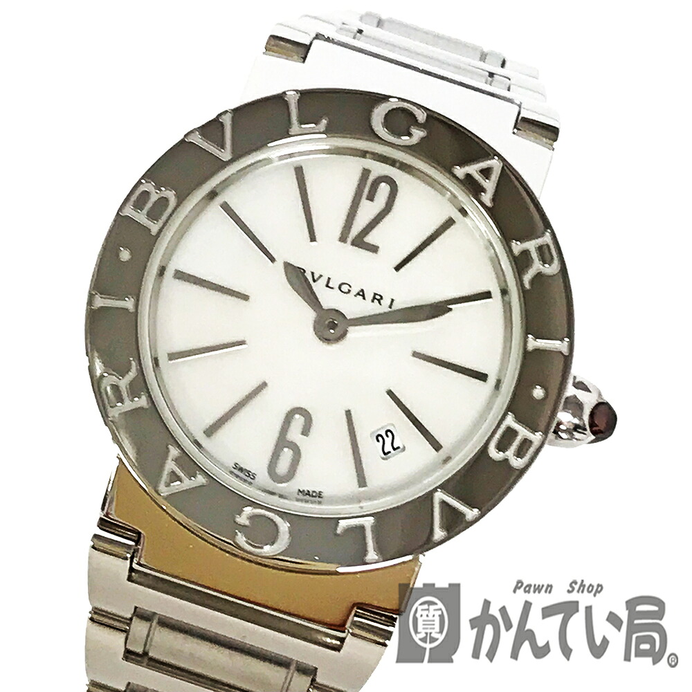 U【中古】【BVLGARI】【ブル小峡谷】ブルガリブルガリ BBL26S 石英 ステンレス鋼スチール写真 白いこと貝殼文字記号盤 飛び切り感 一般受け オシャレ 飾りつけ仕上済 独居室取り替えっこ済 美品【かんてい局宇都宮店】31002129315-20u-r