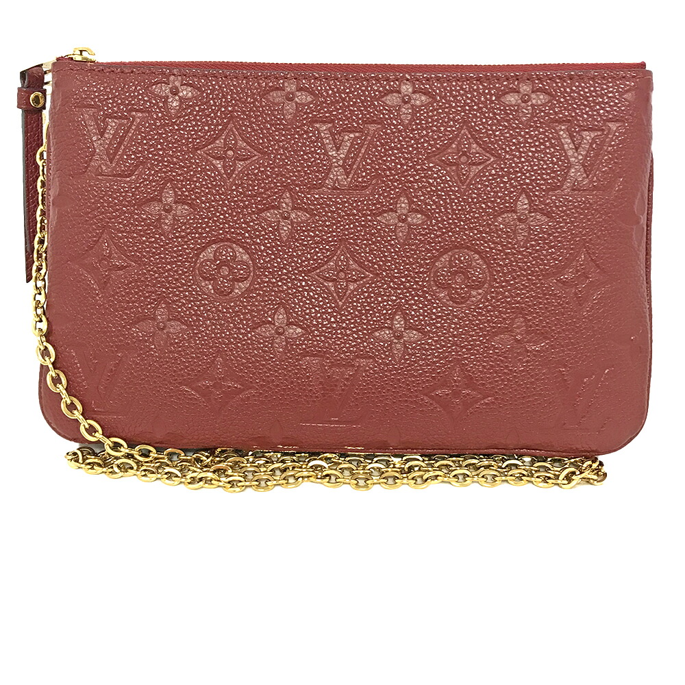 U【中古】【LOUIS VUITTON】ポシェット・ドゥーブルジップ  M68574 アン工業プラント 桜んぼう木の実 2way クラッチペダル 肩先 一般受け 【ルイ・ヴィトン】【かんてい局宇都宮店】31004279315-441u-f