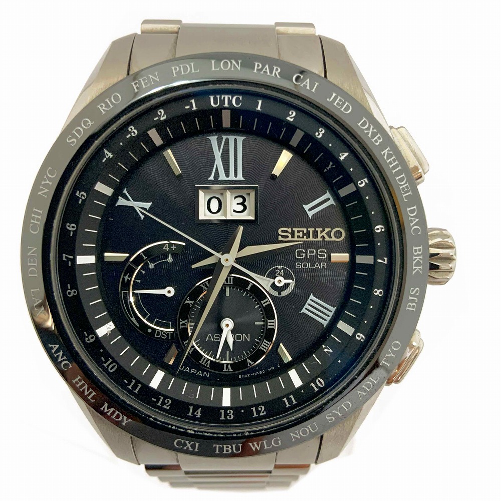 O【SEIKO】SBXB139　アストロン　ブラック文字盤　ソーラー電波　GPS　チタン　エレガンス　スポーツ　かっこいい　男性　メンズ　腕時計【セイコー】【かんてい局小山店】T24-1320o-y