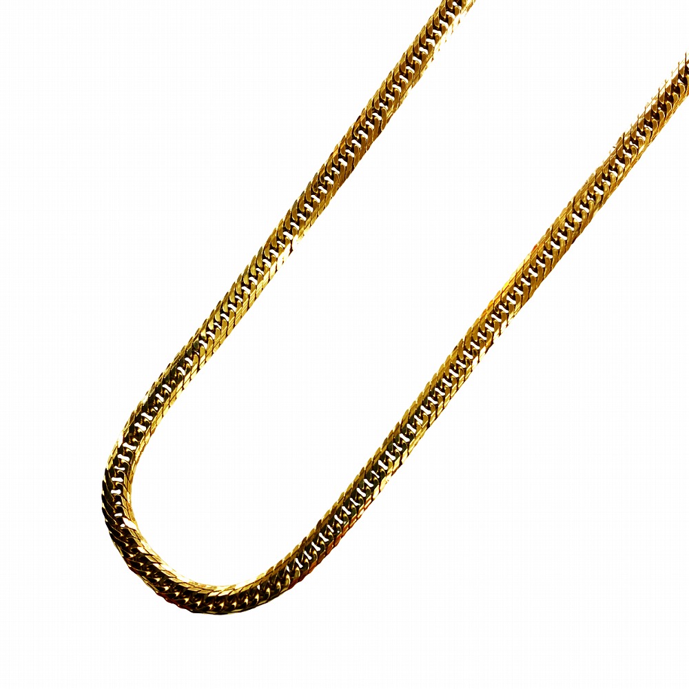 o【中古】喜平 Mカットトリプルネックレス K18 18金 喜平 Mカット ネックレス 重量 約30.2g 約50cm メンズ レディース 男性 　女性 アクセサリー ジュエリー ゴールド 《かんてい局小山店》T25-2273-o-s｜かんてい局栃木 店