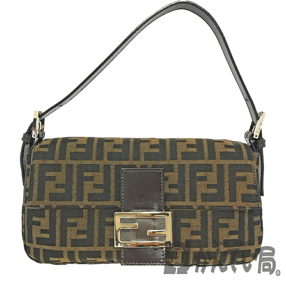 フェンディ マンマバケット ミニ ズッキーノ キャンバス ハンドバッグ ゴールド フェンディ ズッキーノ マンマバケット コーティングキャンバス