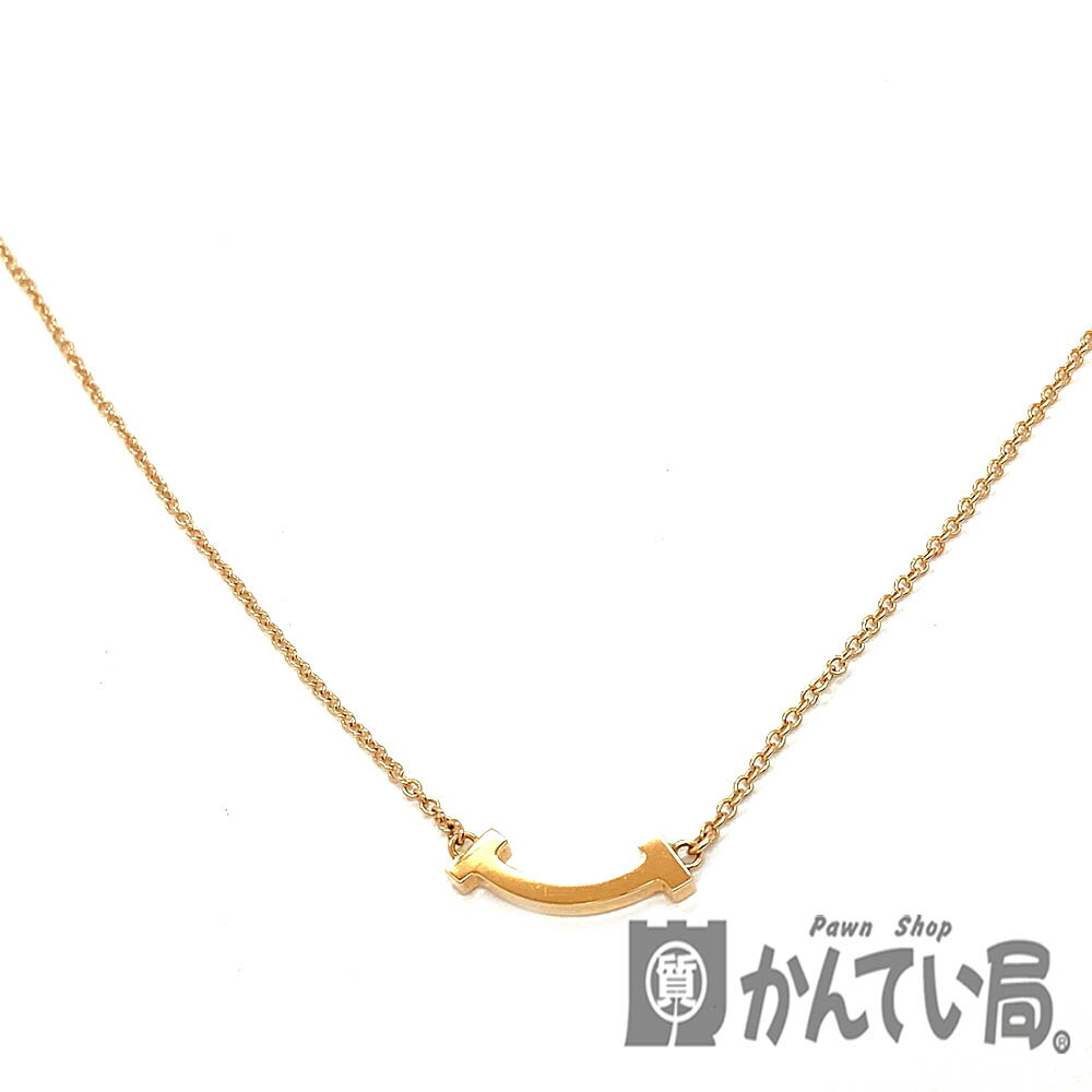 楽天市場】T【TIFFANY.Co】 Tスマイルペンダント AU750刻印 PG