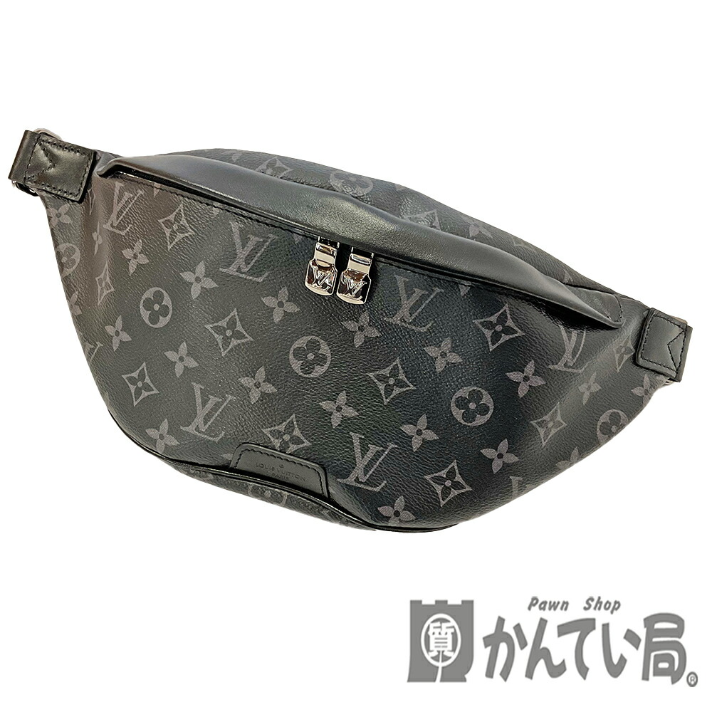 U【中古】LOUIS VUITTON【ルイ・ヴィトン】ディスカバリーバムバックPM　 M46035　モノグラムエクリプス　ノワール　ブラック　人気 　クロスボディバッグ　カジュアル　メンズバッグ　美品【かんてい局宇都宮店】Q25-864u-r