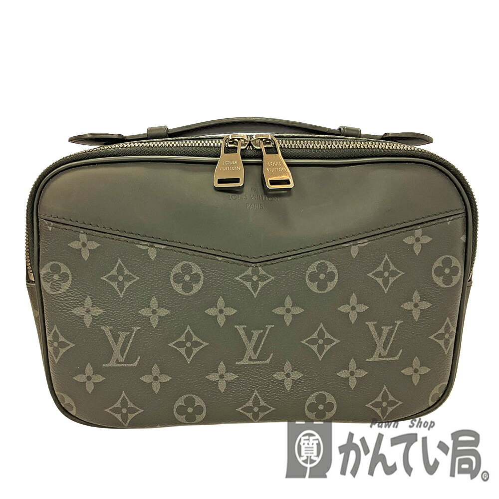 U【中古】LOUIS VUITTON【ルイ・ヴィトン】バムバッグ　 M42906　モノグラムエクリプス　ノワール　ブラック　人気 　クロスボディバッグ　ウエストバッグ　カジュアル　メンズバッグ【かんてい局宇都宮店】Q25-5167u-r 106,000円
