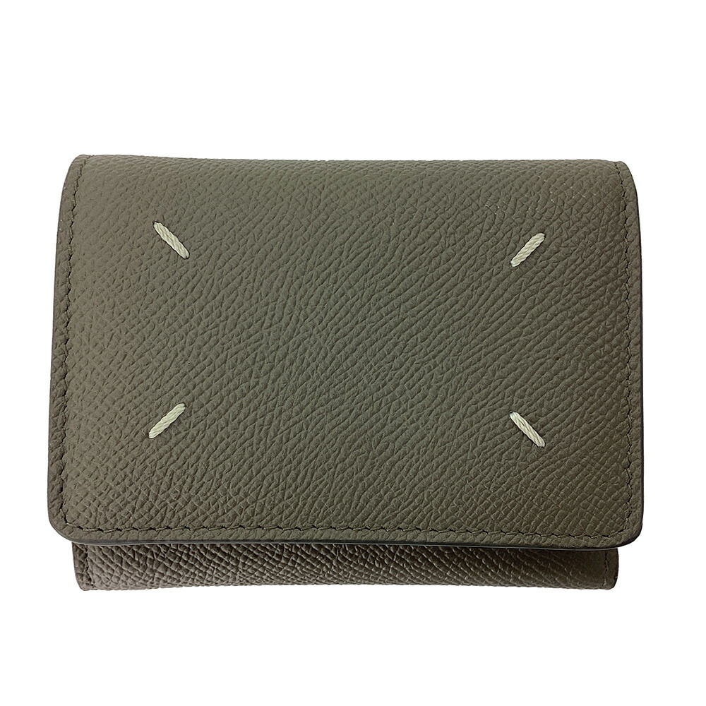K Maison Margiela 4編み目3つ折りウォレット SA3UI0017P4745T8031 なめし革薄墨色 分かりやすい 貨物輸送込 折り紙入れ 成人女性 レディース 成人男性 メンズ メゾンマルジェラ お買い得 人並み外れた必要経費 普段使い走り 中古 一六銀行かんてい局 鹿沼店 P2501482k