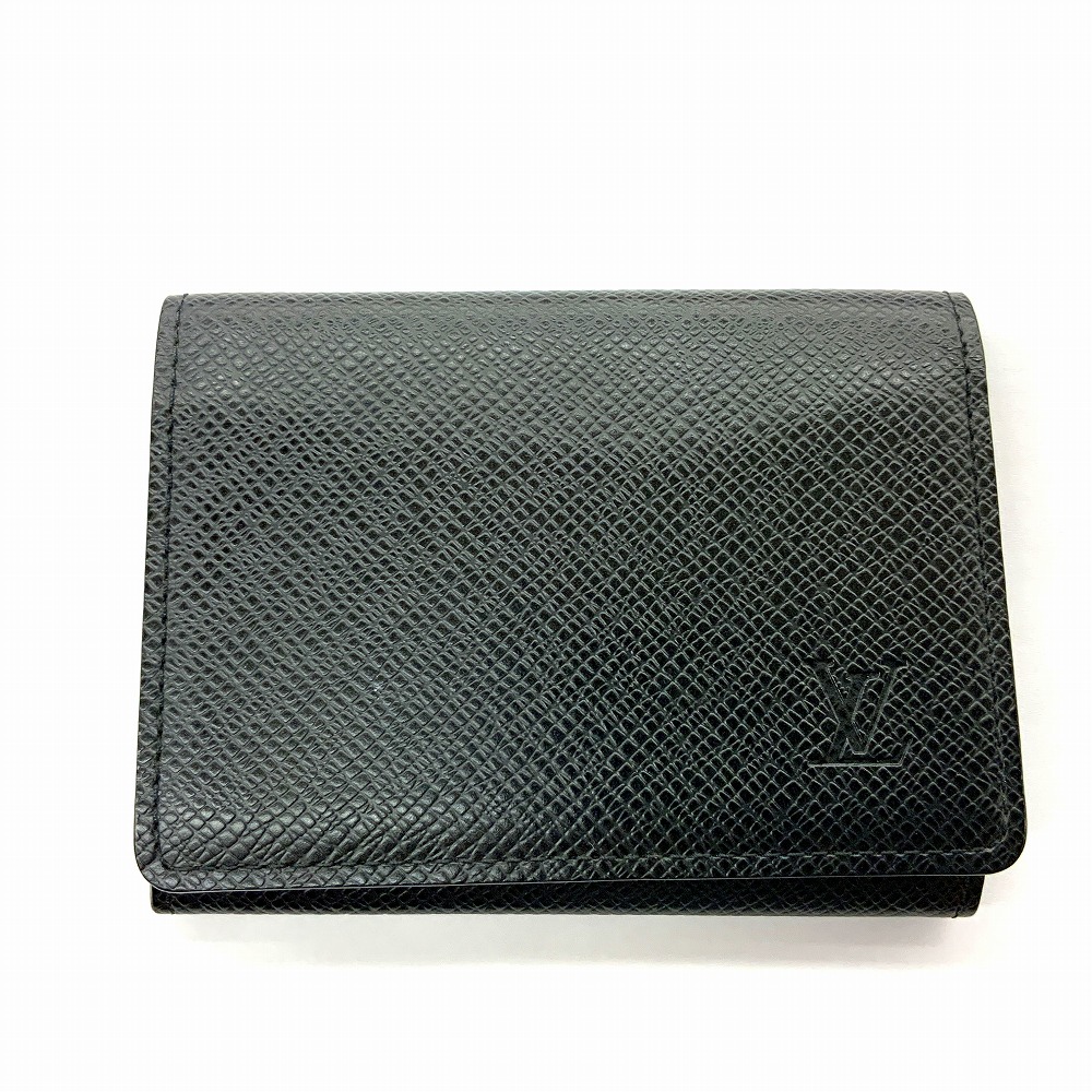o 【LOUIS VUITTON】M30922 アンヴェロップカルトドゥヴィジット　カードケース　名刺入れ　タイガ　アルドワーズ　小型　キャッシュレス　メンズ　男性　【質屋かんてい局小山店】T26-494o-h