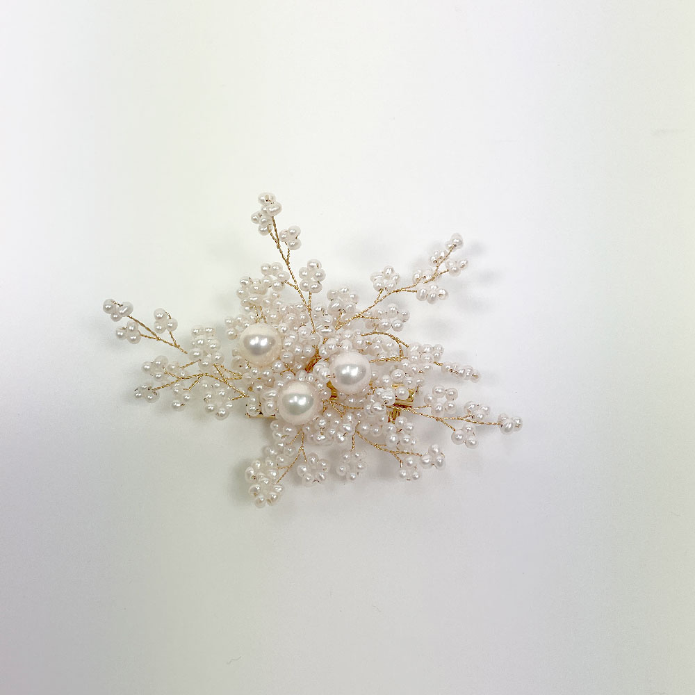 楽天市場】千こ里か【ちこりか】ブローチ コサージュ K18 パール 29.3g