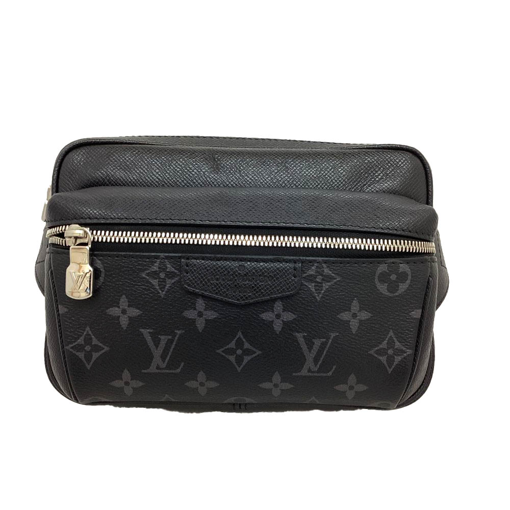 T【LOUIS VUITTON】タイガラマ　バムバッグ・アウトドア　M30245　 モノグラム・エクリプス×タイガレザー　ブラック　ショルダーバッグ　斜め掛け　カジュアル 　メンズ 　送料込み　人気　中古 【ルイ ヴィトン】【質屋かんてい局宇都宮戸祭店】S25-1905t-m 93,500円