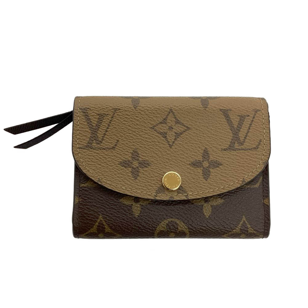 T【LOUIS VUITTON】ポルトモネ・ロザリ M82333 モノグラム×モノグラムリバース 赤銅色 レディース 箱有 中古【ルイ ヴィトン】【かんてい局宇都宮戸祭店】S26-1643t-m
