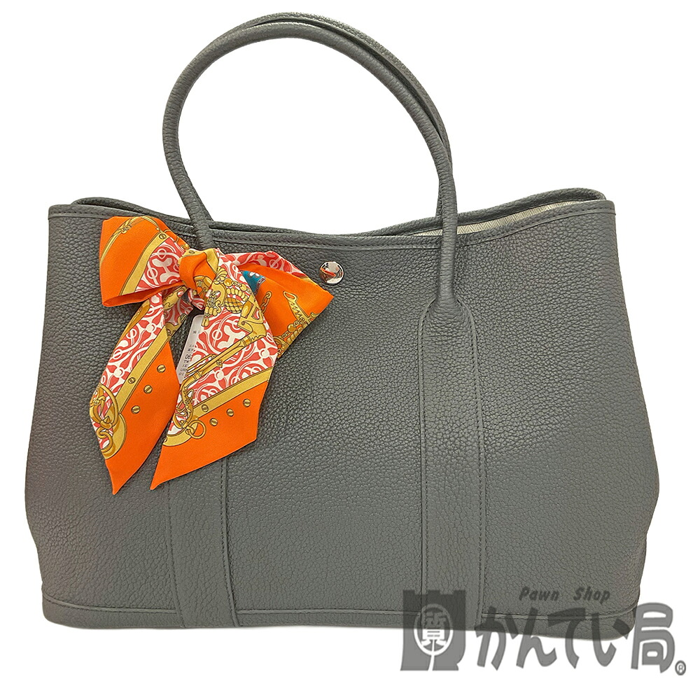 U【HERMES】苑地寄りあい PM トゴ 黒いこと X目じるし(2016年製) えり巻き付 布袋 箱 トートバッグ ハンドバック【エルメス】【かんてい局宇都宮店】Q26-215u-t