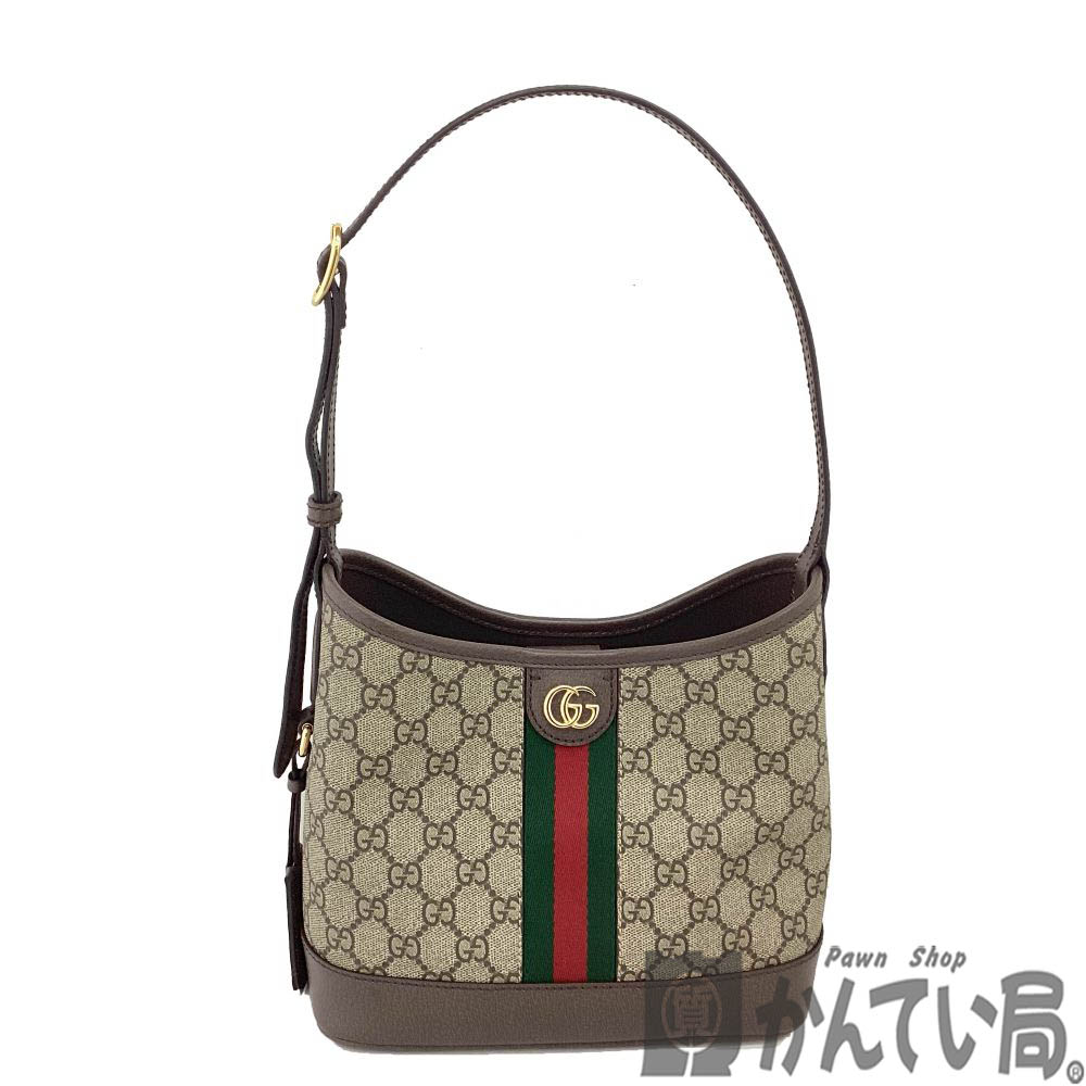T【GUCCI】オフディアスモールショルダーバッグ　781402　GGスプリームキャンバス&times;レザー　ブラウン　コンパクト　布袋有　中古【グッチ】【質屋かんてい局宇都宮戸祭店】S25-1429t-t｜かんてい局栃木 店