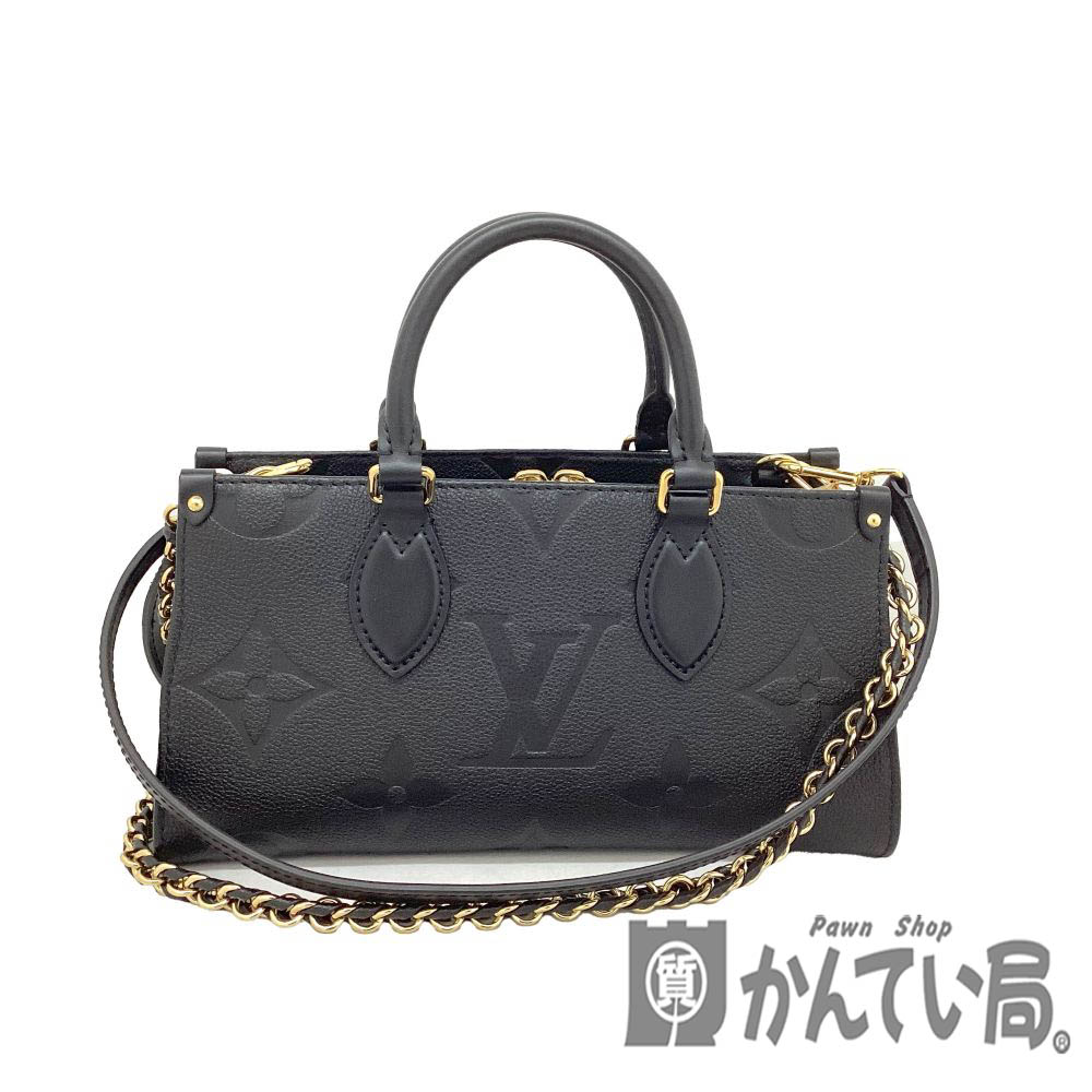 T【LOUIS VUITTON】オンザゴーEW M23640 モノグラム・アン工業プラント ノワール 黒いこと ゴールド金具  ハンドバック 肩かけ御徒面子 亭主もち レディース 一般受け 美品 中古【ルイヴィトン】【一六銀行かんてい局宇都宮戸祭店】S2600084t-h
