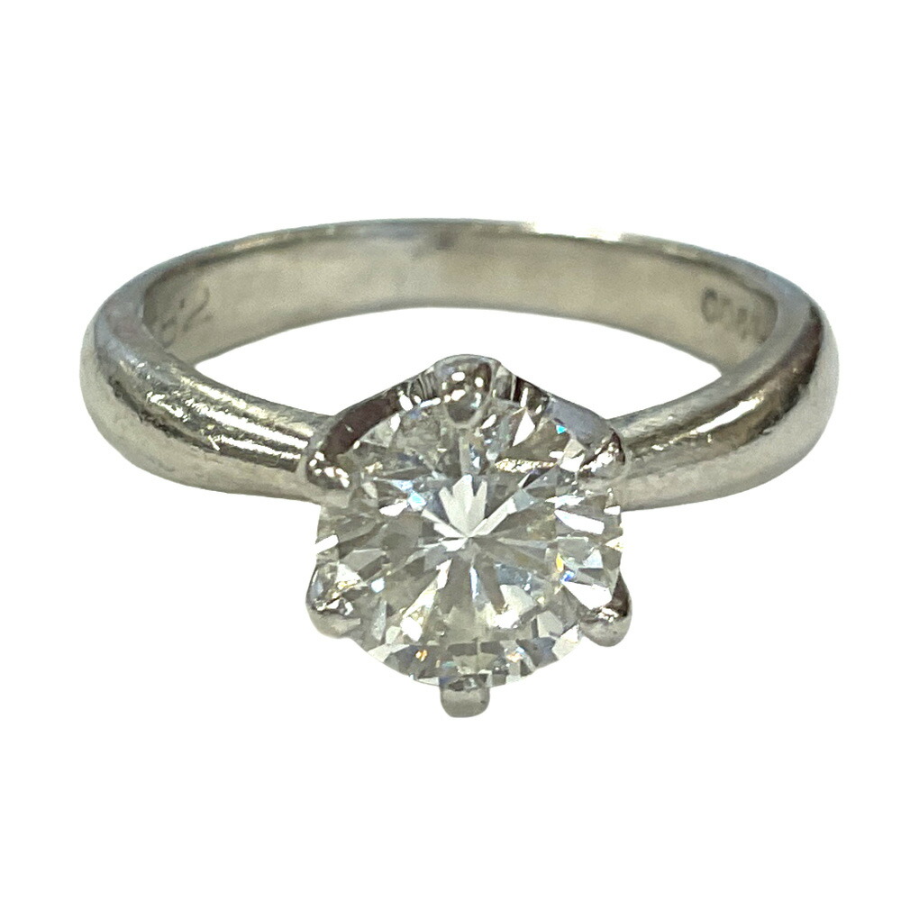 U【中古】【Pt900】 ダイヤリング Pt 約7号 ダイヤモンド D1.045ct プラチナ 指輪 リング 約5.1g【大特価価格】【かんてい局宇都宮店】T24-2726u-f|かんてい局栃木 店