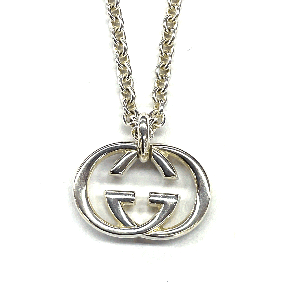 N【中古】【GUCCI】グッチ　ブリットペンダントネックレス　SV925　約48cm　約26.7g　シルバー　メンズ　レディース　ブランドアクセサリー　箱/布袋付属　質屋かんてい局那須塩原店★3103489-58ｎ の商品写真
