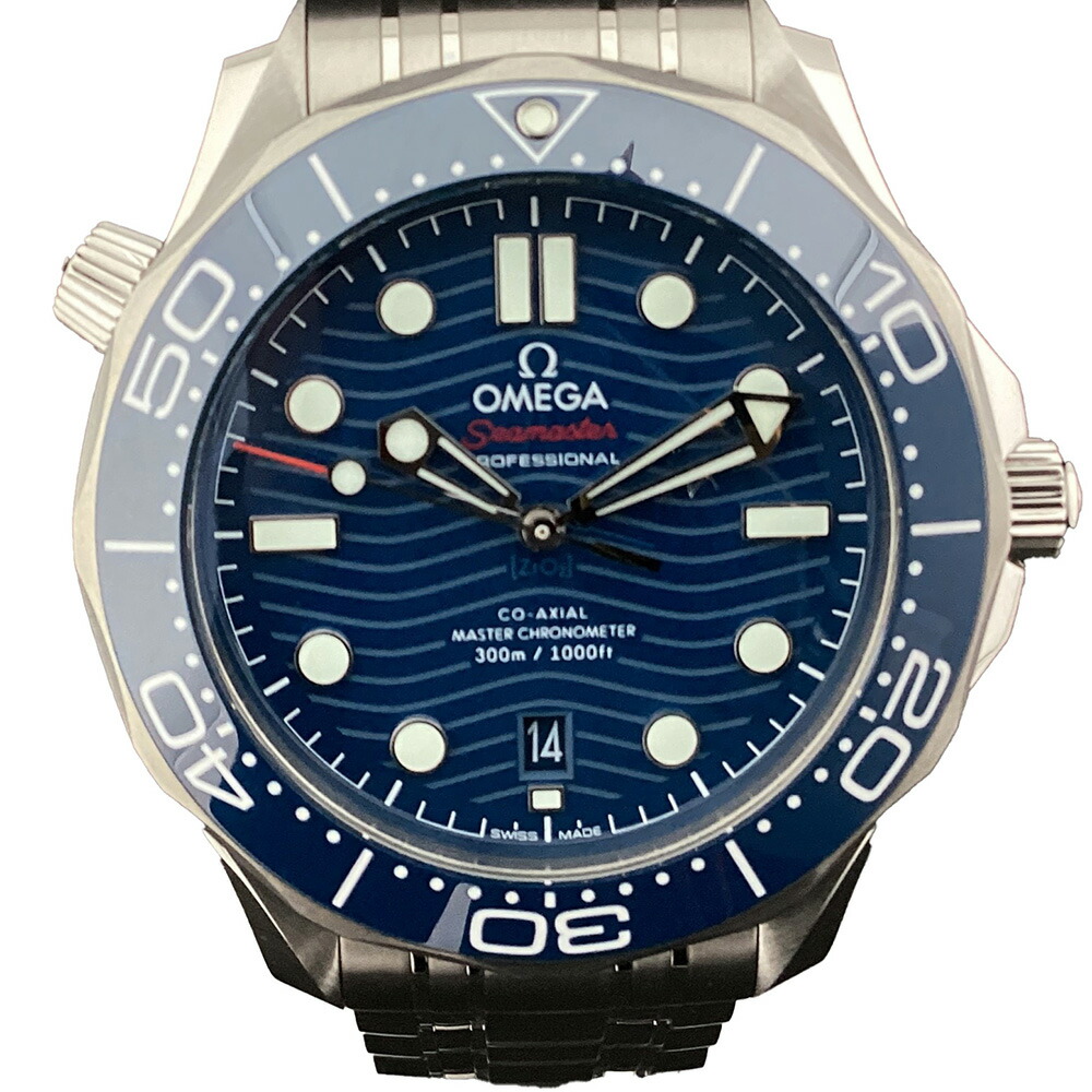 K【2024年8月ギャラ】OMEGA 中古 シーマスターダイバー300m 210.30.42.20.03.001 文字盤 ブルー 腕時計 自動巻き シンプル 送料無料 特別価格 ステンレス メンズ 男性 人気 定番 オメガ 中古 質屋かんてい局 鹿沼店 31000059310-101k