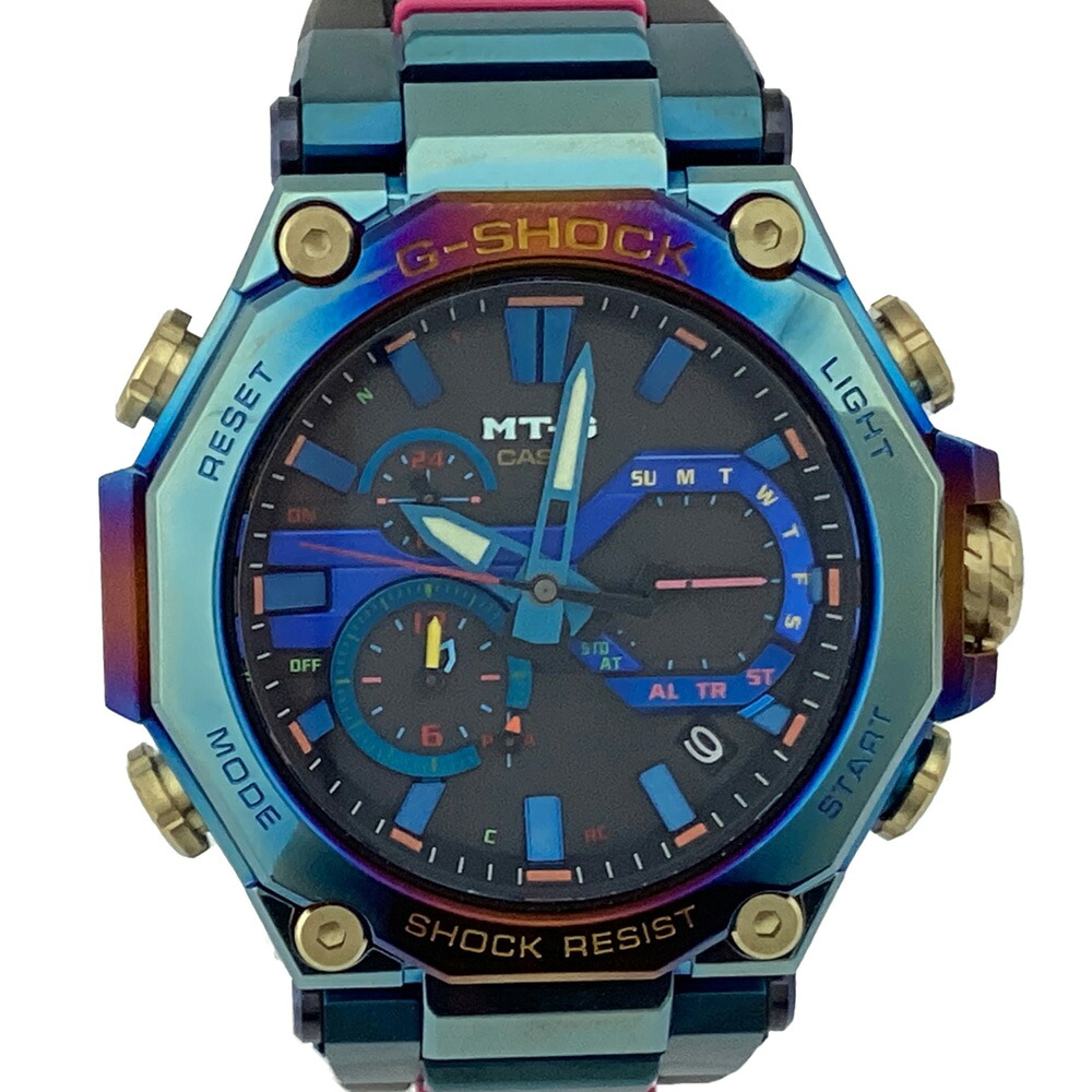 K【美品】CASIO　G-SHOCK　ブルーフェニックス　MTG-B2000PH-2AJR　ソーラー電波時計　20気圧防水　ケース幅約49.8mm　腕回り約22cm　送料込　Gショック　メンズ　男性　お買い得　特別価格　普段使い　カシオ　中古　質屋かんてい局　鹿沼店　P2501193k-I