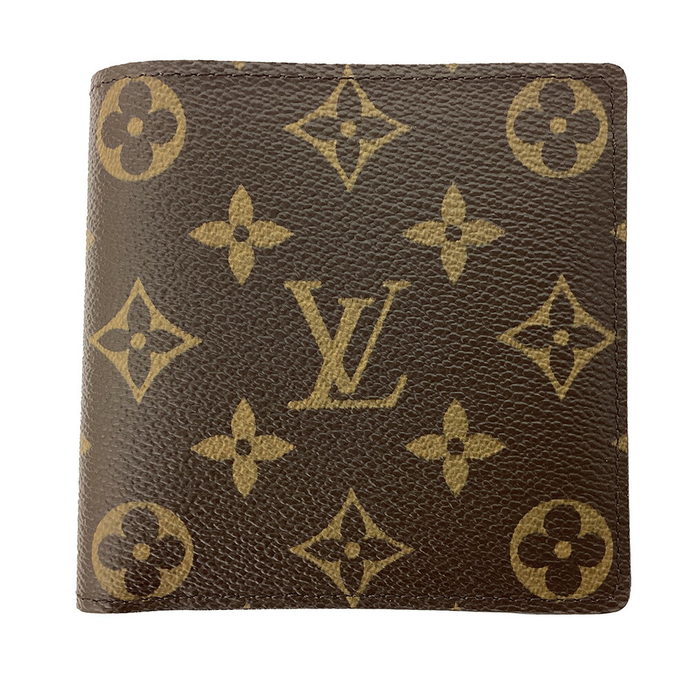定番 未使用に近い ルイヴィトン モノグラム メンズ 二つ折り財布 マルコ ルイヴィトン 財布 LOUIS VUITTON M62545 モノグラム