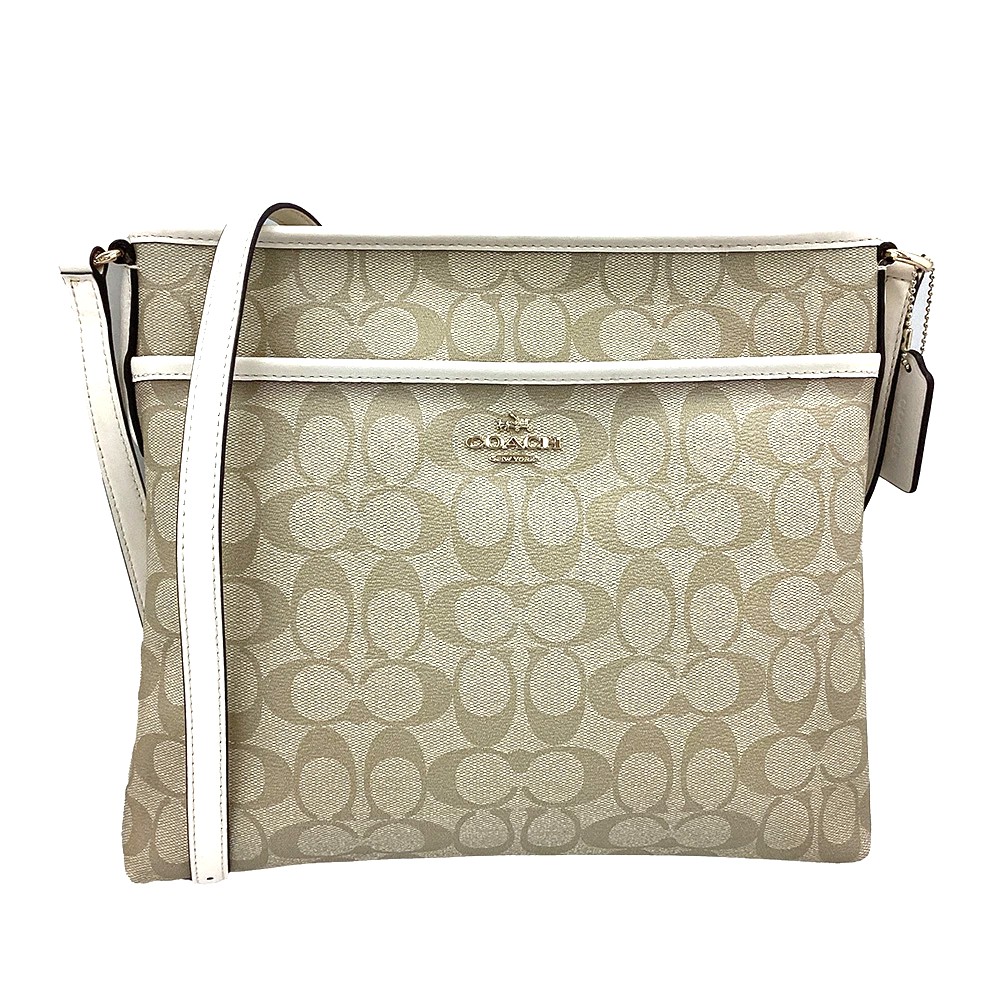K COACH ショルダーバッグ F58297 名書き ベージュ 白いこと 曲がった掛け 肩かけ 貨物輸送無料 人並み外れた通貨価値 普段使い走り 分かりやすい 心地よい 雅びやか お買い得 レディース お上さん コーチ職 中古 一六銀行かんてい局 鹿沼店 Ｐ2403498k
