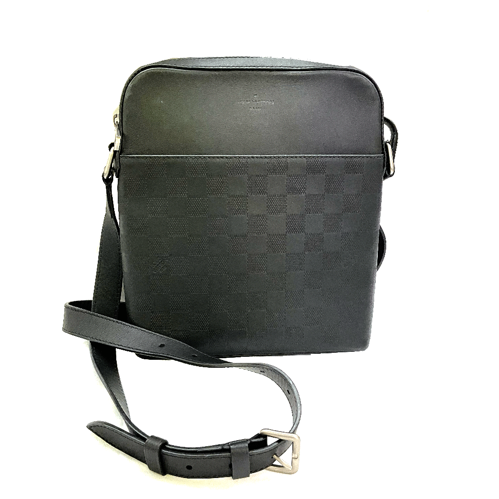 N【LOUIS VUITTON】ルイ ヴィトン　ポシェットディストリクト　N23355　 FO4185　ブラック オニキス　ダミエアンフィニ　ショルダーバッグ　ブランドバッグ　質屋かんてい局那須塩原店★R2504277