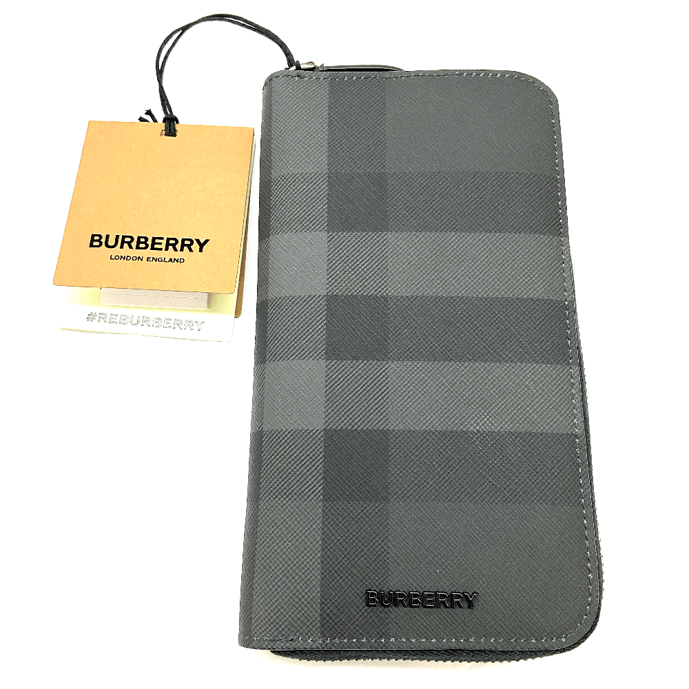 BURBERRYバーバリー 長財布 レザー 型押し　グレージュ バーバリー BURBERRY バーバリー BURBERRY MS LG ZIG BIN 8091923